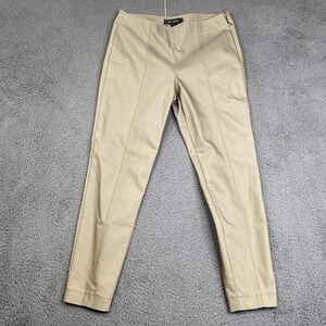 St John Pants Womens 4 Olive Slim Fit Stretch Cotton Nylon Blend Classic Career